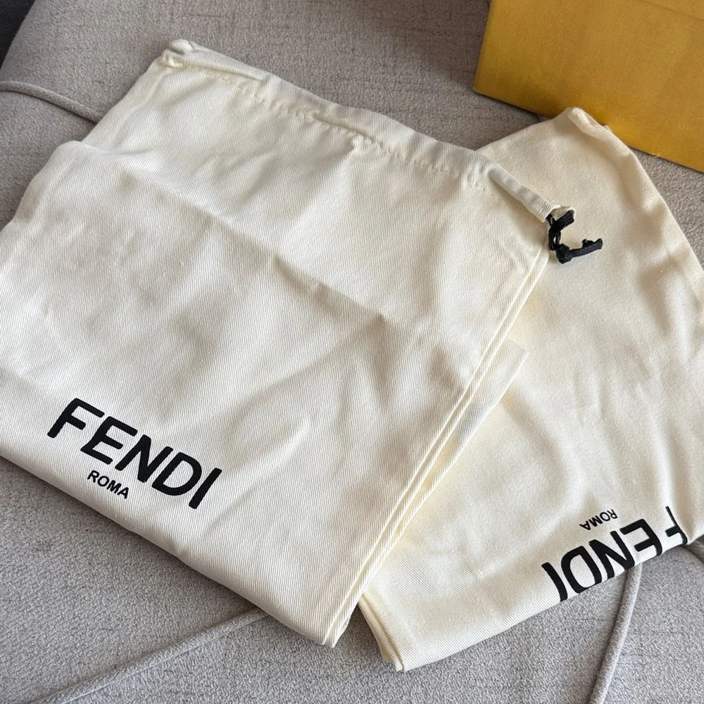 Fendi tan suede
